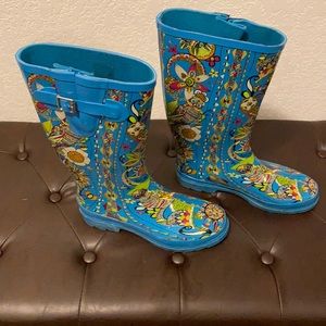 PEACE rain boots